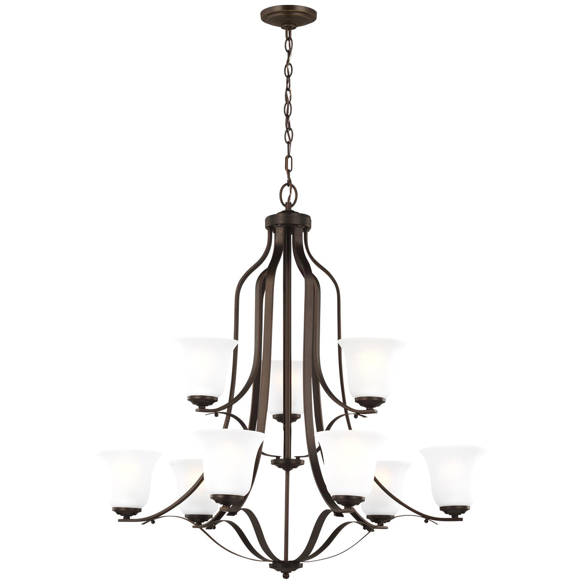 Sea Gull Lighting Emmons 9-Light Chandelier without Bulb