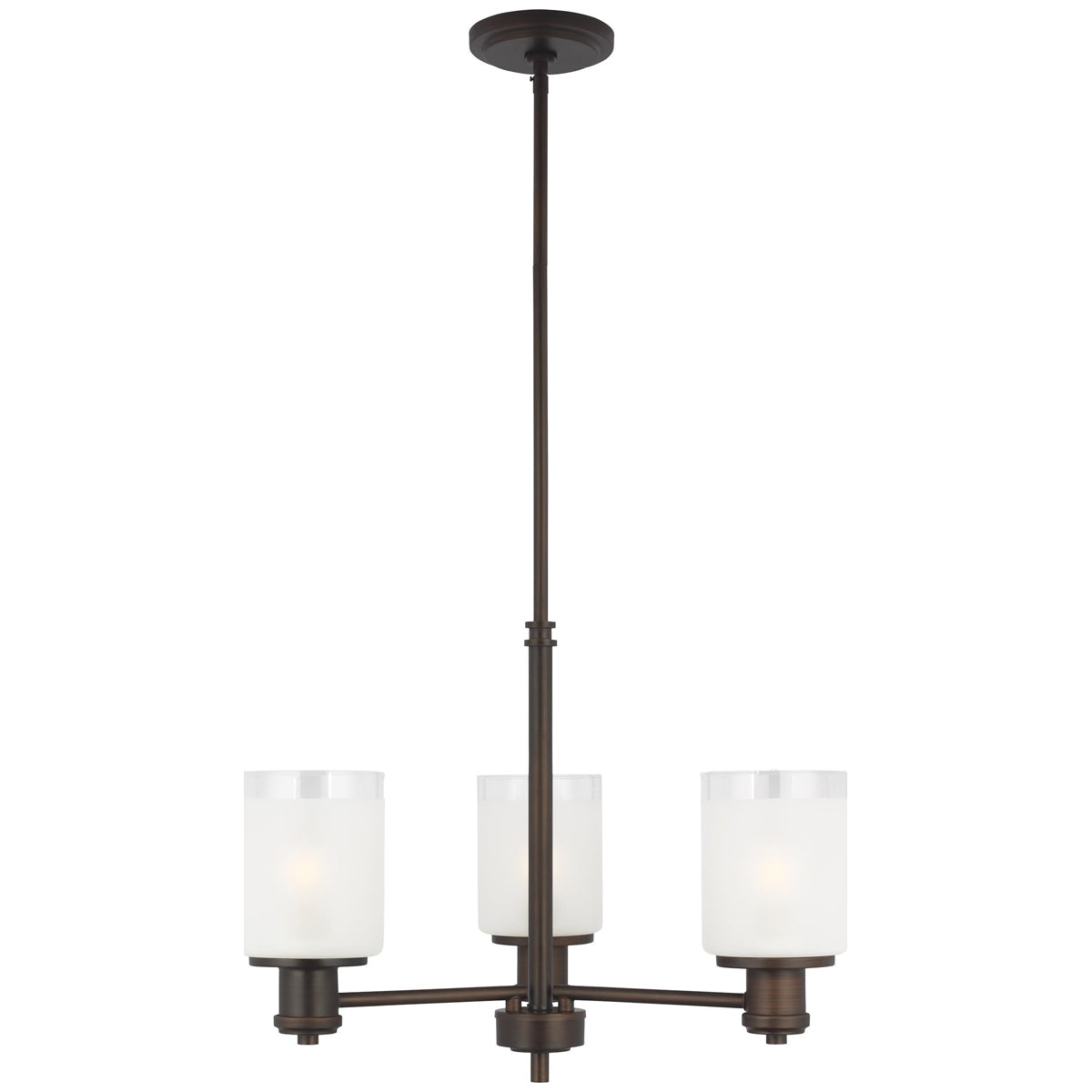 Sea Gull Lighting Norwood 3-Light Chandelier with Bulb