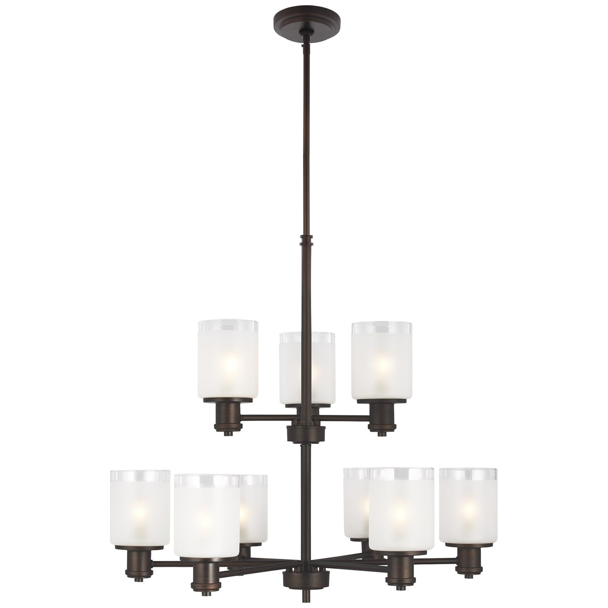 Sea Gull Lighting Norwood 9-Light Chandelier with Bulb