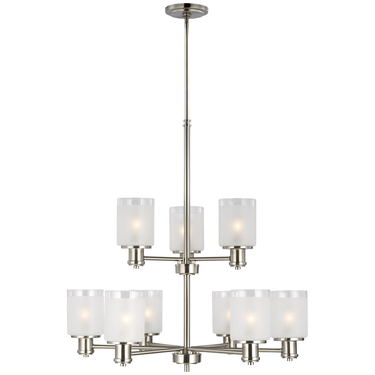 Sea Gull Lighting Norwood 9-Light Chandelier with Bulb