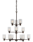 Sea Gull Lighting Norwood 12-Light Chandelier with Bulb