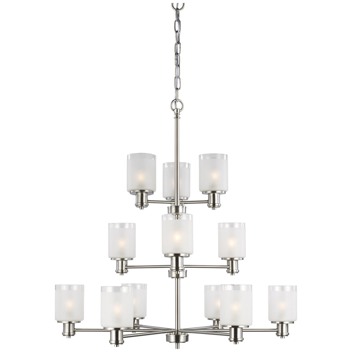 Sea Gull Lighting Norwood 12-Light Chandelier with Bulb