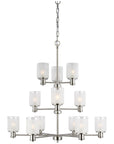 Sea Gull Lighting Norwood 12-Light Chandelier with Bulb