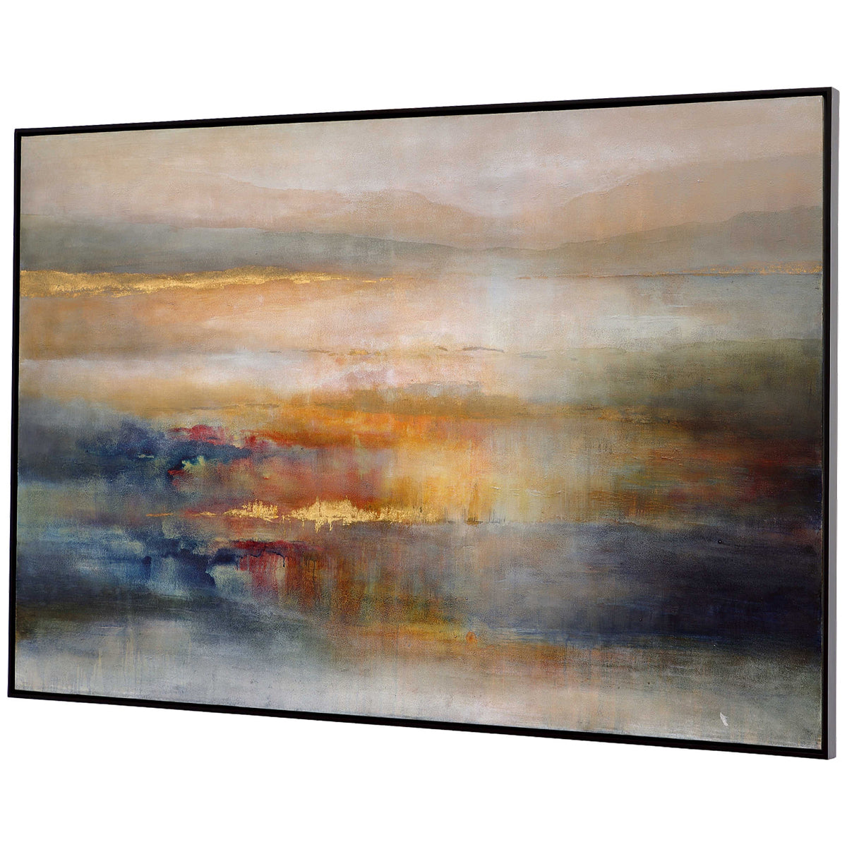 Uttermost Seafaring Dusk Hand Painted Abstract Art