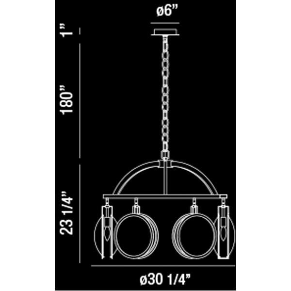 Eurofase Havendale 6-Light Chandelier