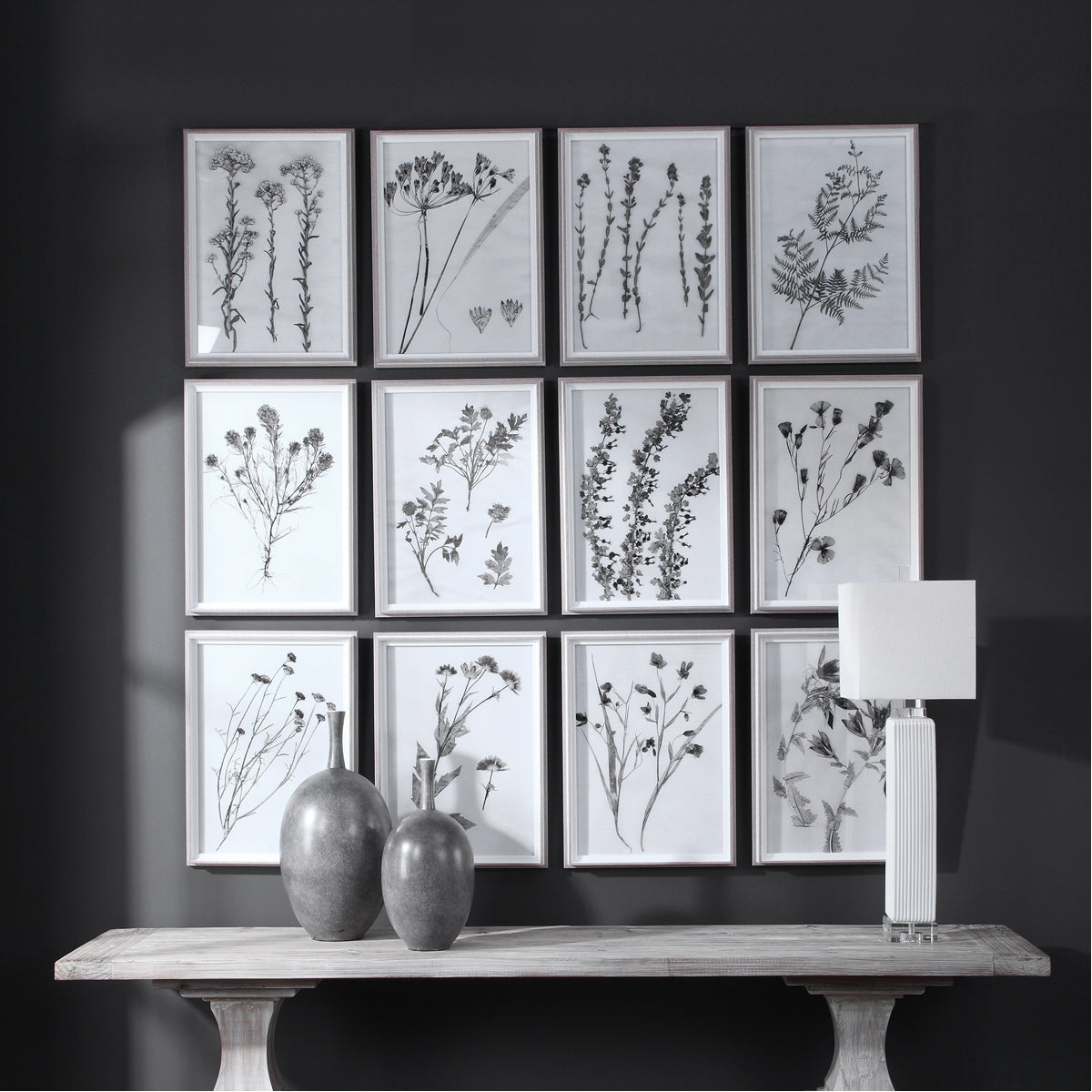 Uttermost Contemporary Botanicals Framed Prints, Set of 12