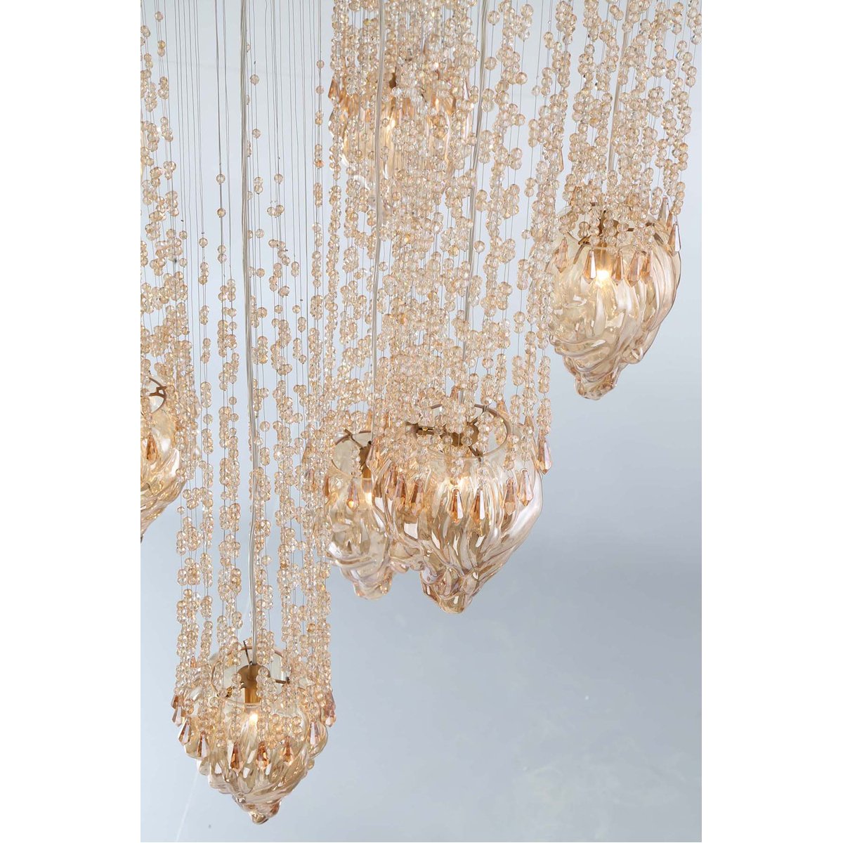 Eurofase Cascata 7-Light Oval Chandelier