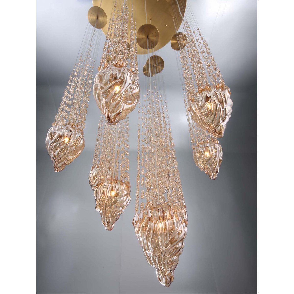 Eurofase Cascata 7-Light Oval Chandelier