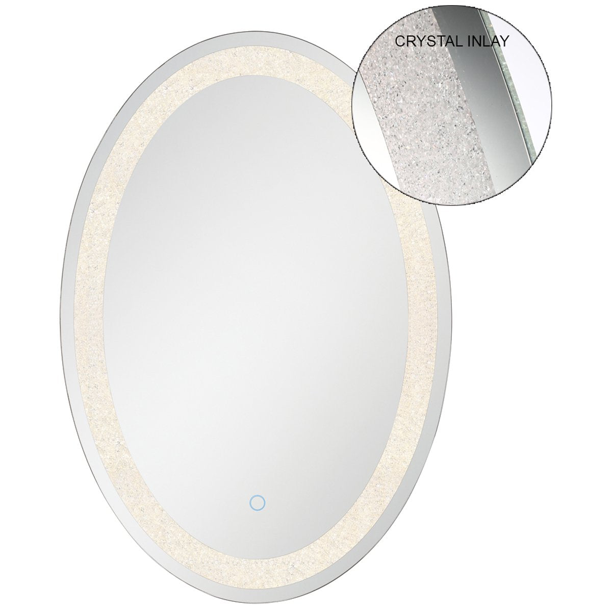 Eurofase Back-lit LED Oval Crystal Mirror