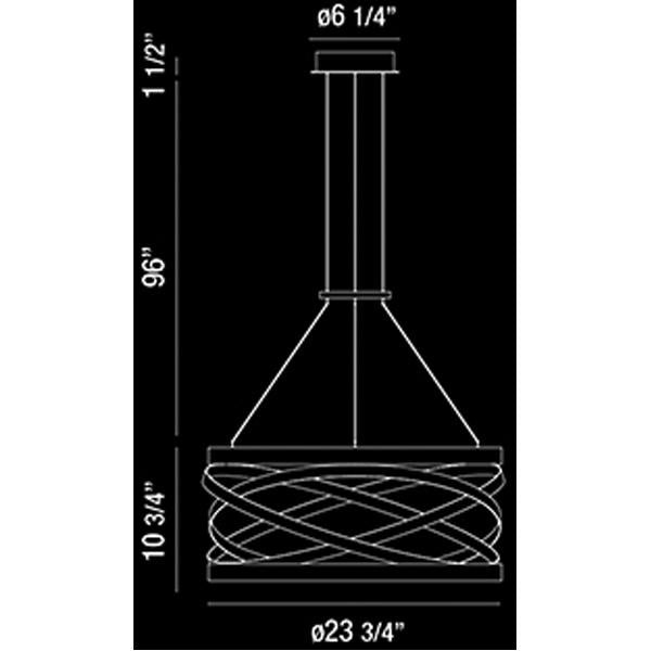 Eurofase Avita Large LED Chandelier