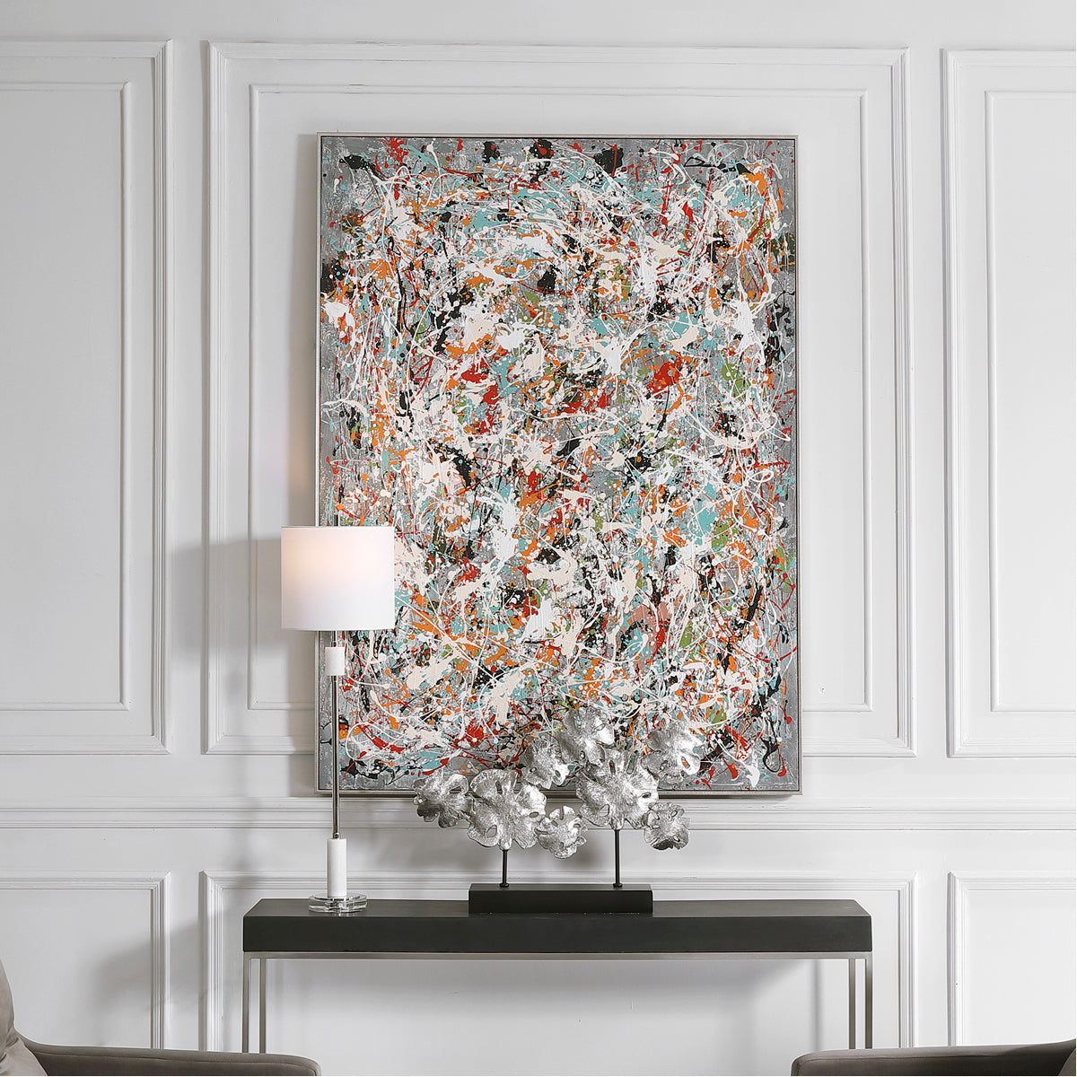 Uttermost Organized Chaos Hand-Painted Canvas Art