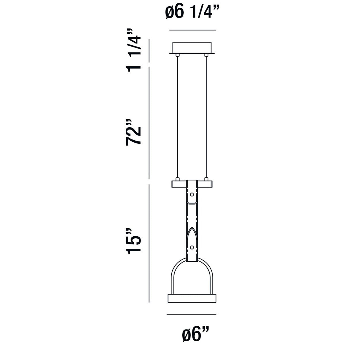 Eurofase Lappin 6-Inch Round Pendant