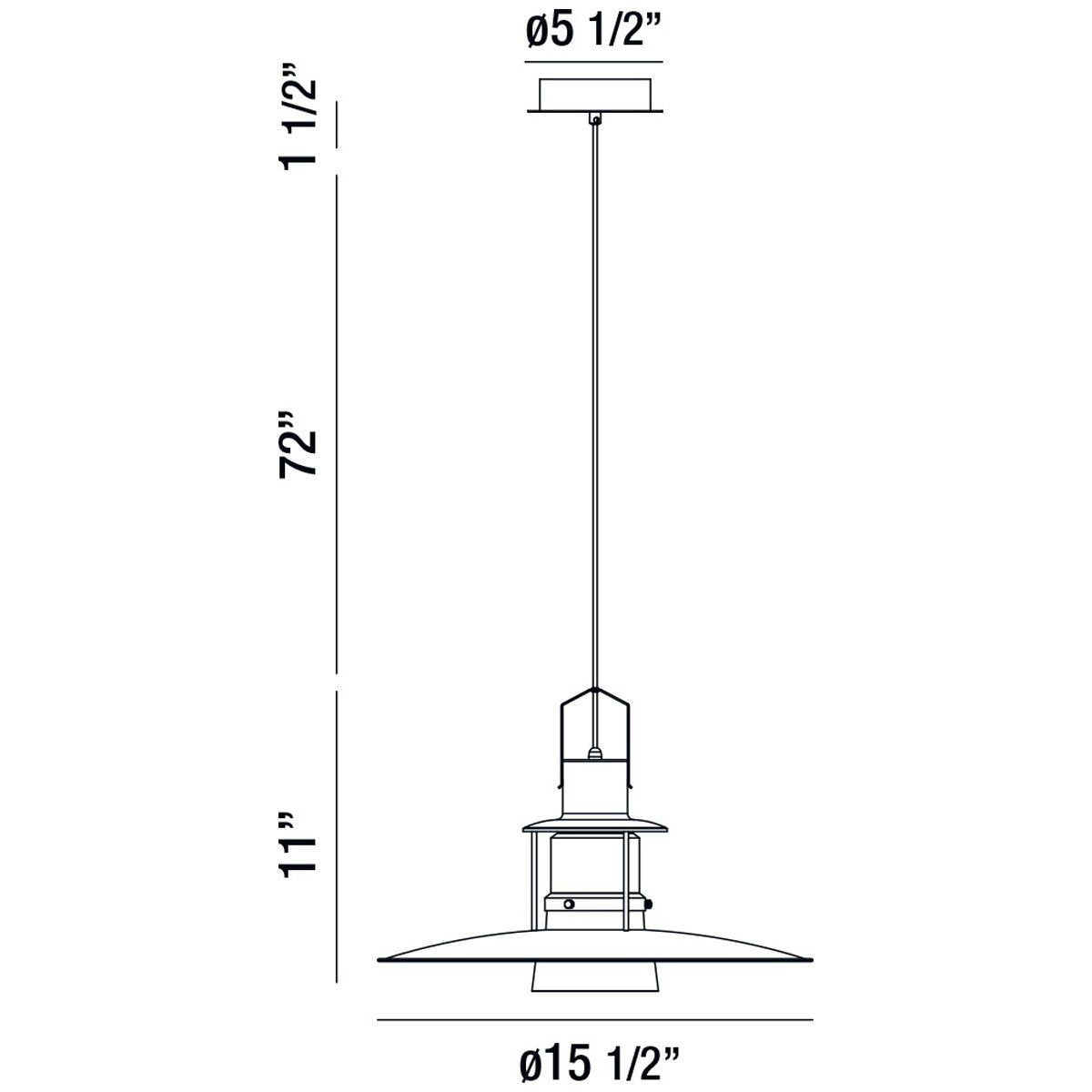 Eurofase Lamport 16-Inch Round Pendant