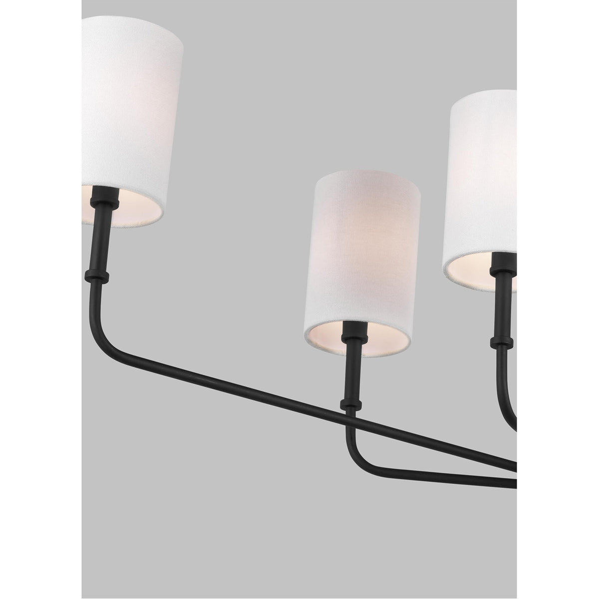 Sea Gull Lighting Foxdale 6-Light Linear Chandelier without Bulb