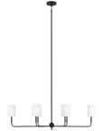 Sea Gull Lighting Foxdale 6-Light Linear Chandelier without Bulb