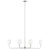 Sea Gull Lighting Foxdale 6-Light Linear Chandelier without Bulb