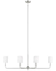 Sea Gull Lighting Foxdale 6-Light Linear Chandelier without Bulb