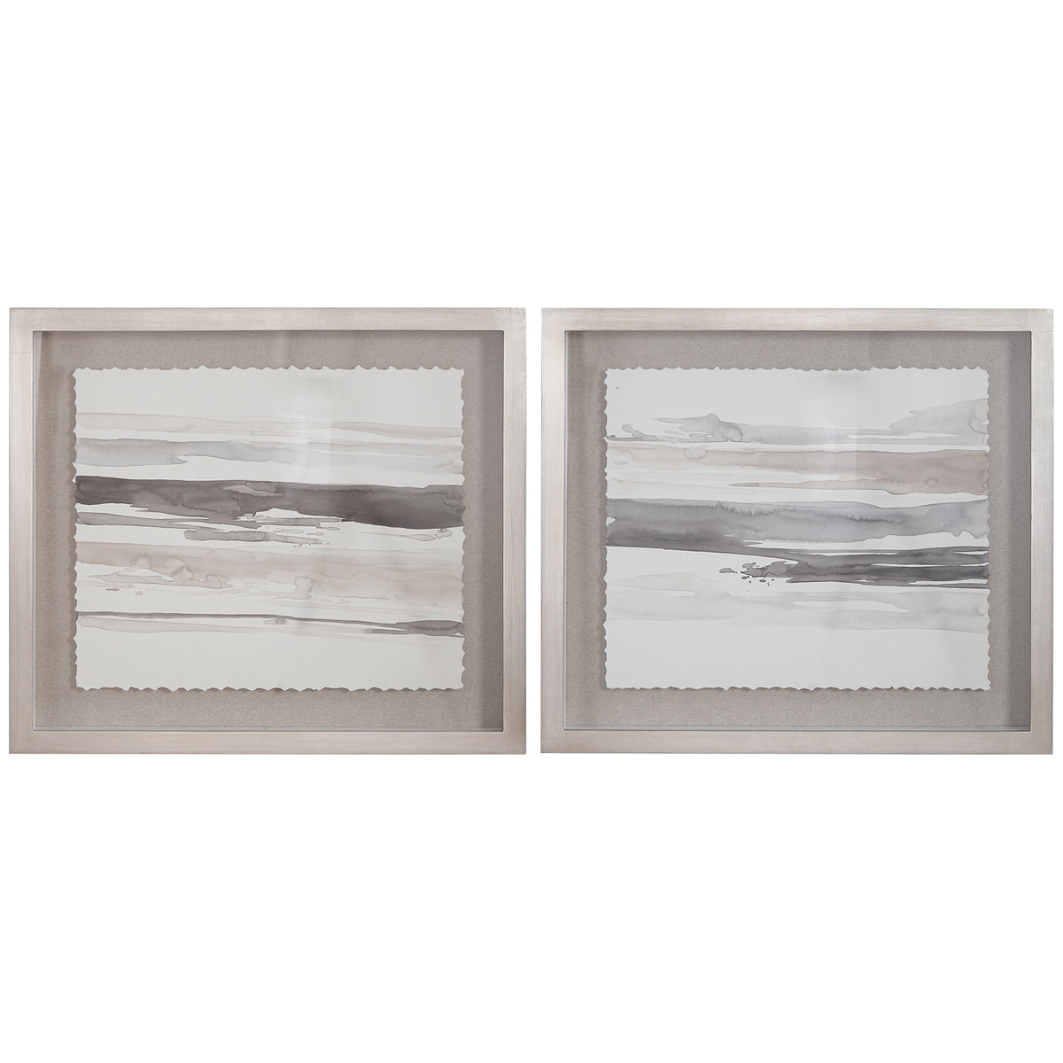 Uttermost Neutral Landscape Framed Prints, Set of 2