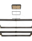 Eurofase Admiral 2-Tier Rectangular LED Chandelier