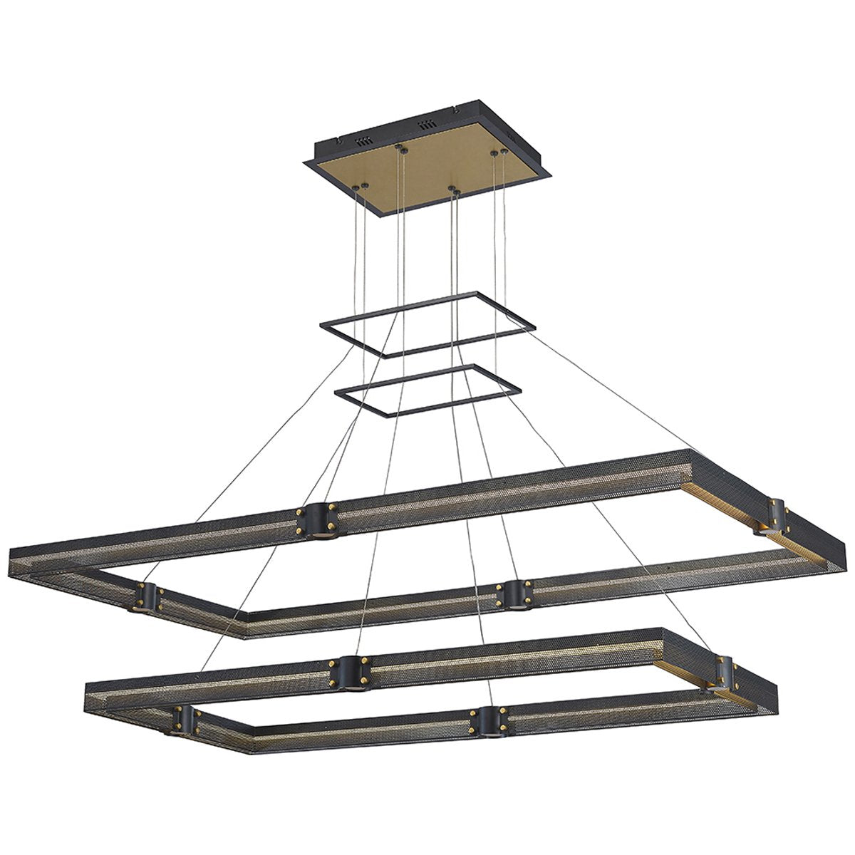 Eurofase Admiral 2-Tier Rectangular LED Chandelier