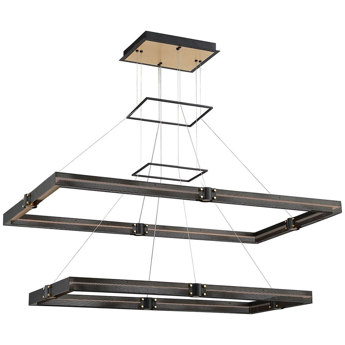 Eurofase Admiral 2-Tier Rectangular LED Chandelier