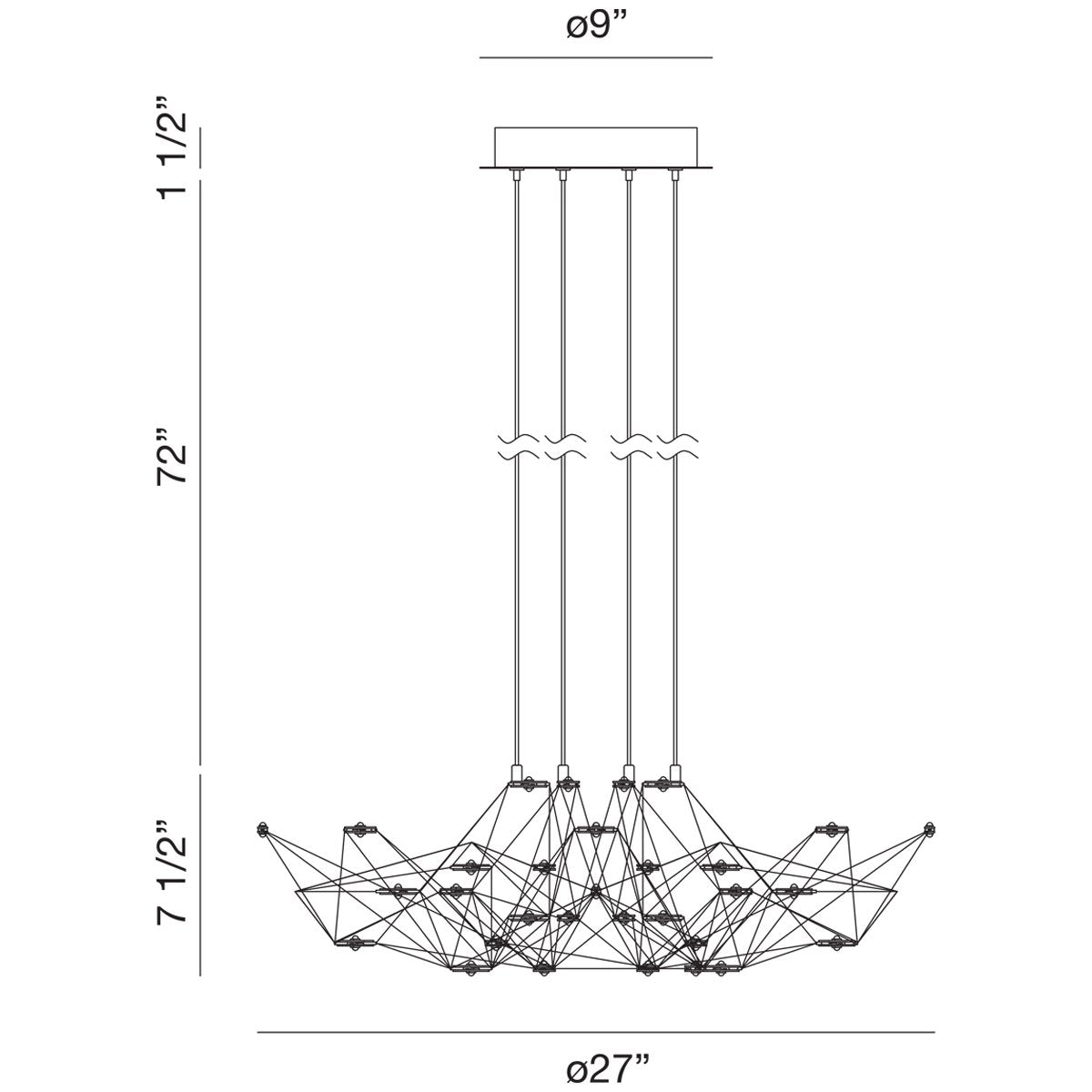 Eurofase Leonardelli Small LED Chandelier