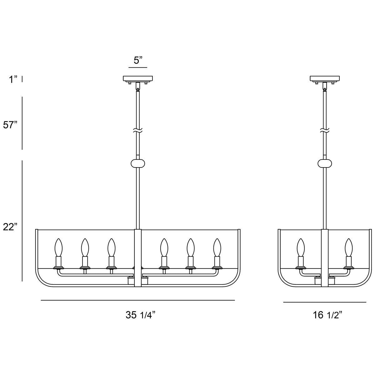 Eurofase Campisi 8-Light Oval Chandelier