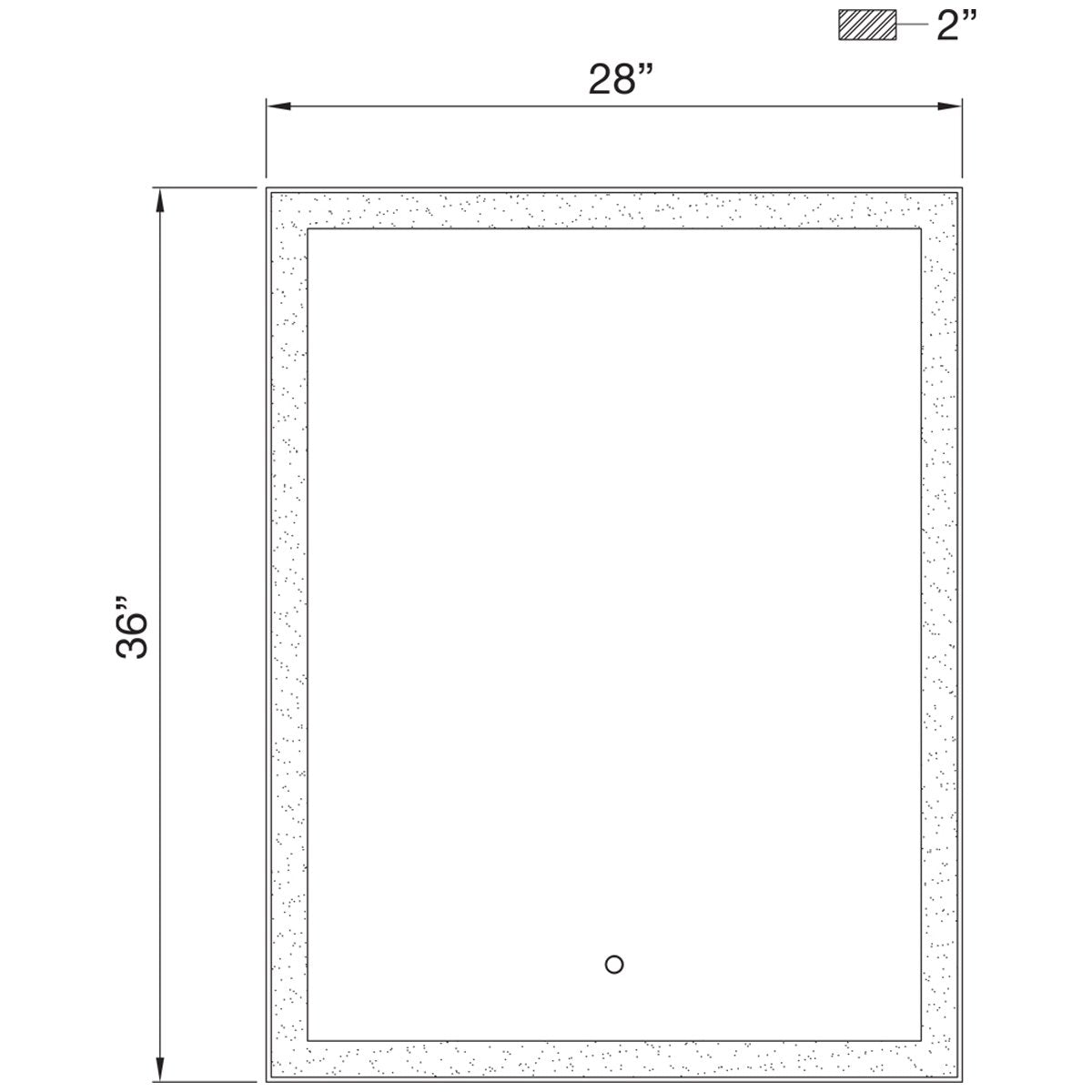 Eurofase Medium LED Mirror