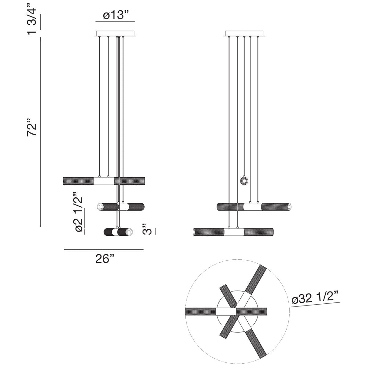 Eurofase Crossley 6-Light Chandelier