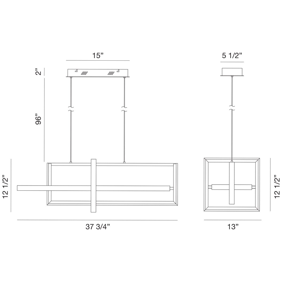 Eurofase Bordo Small LED Chandelier