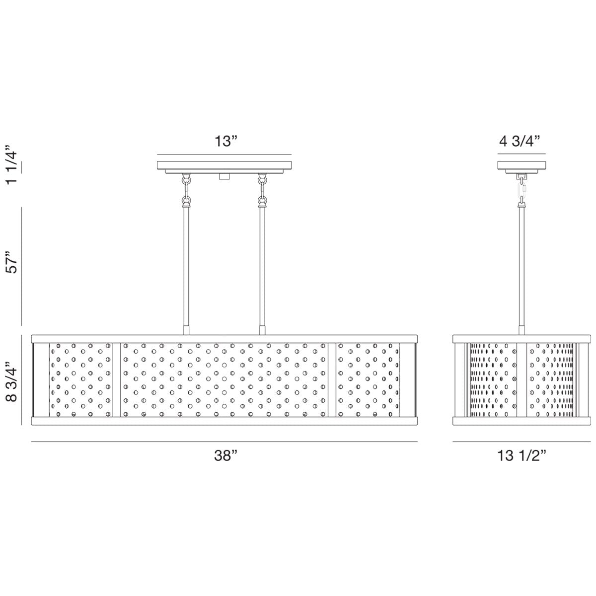 Eurofase Grado 5-Light Island Pendant