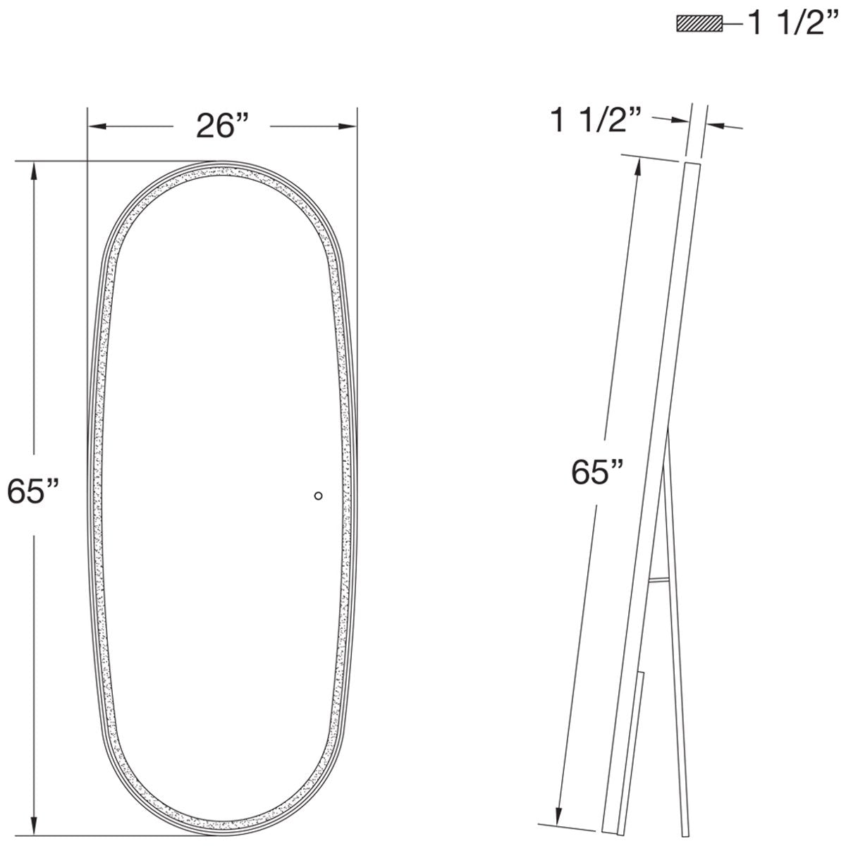 Eurofase Standing LED Mirror