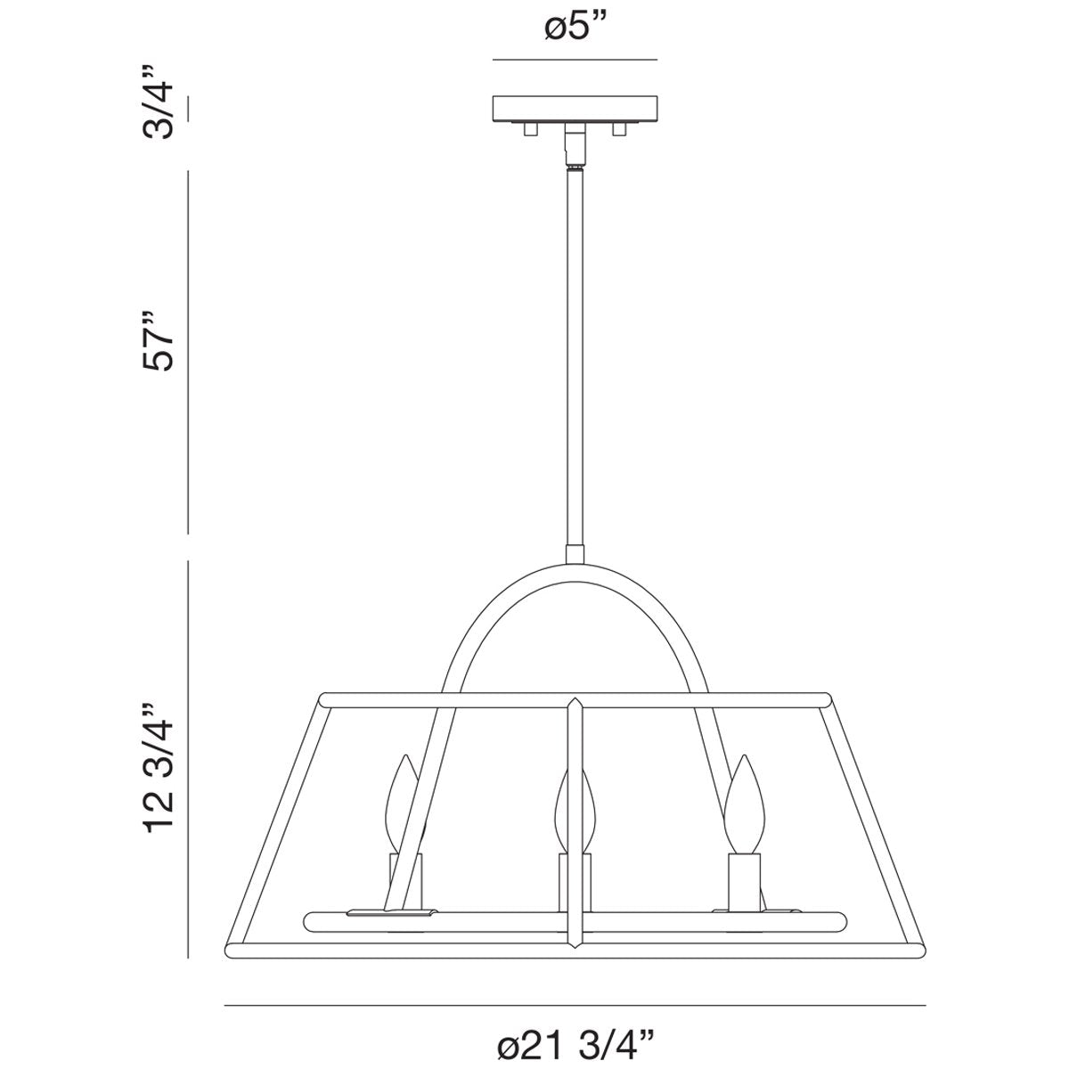 Eurofase Campana 4-Light Chandelier