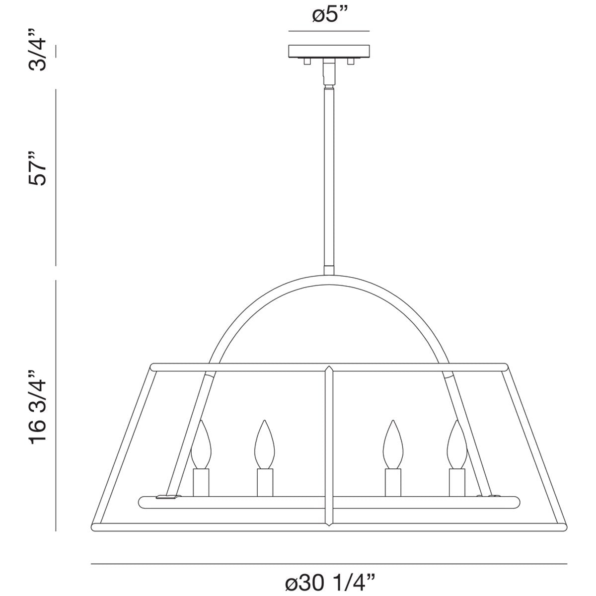 Eurofase Campana 6-Light Chandelier