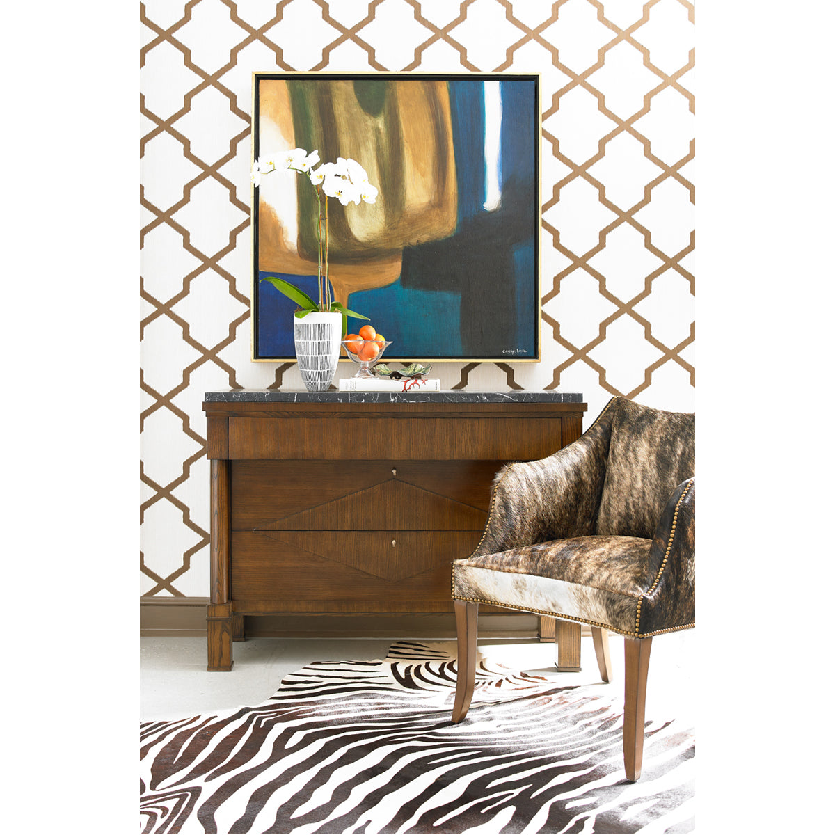 Hickory White Journey The World Savannah Chest with Stone Top