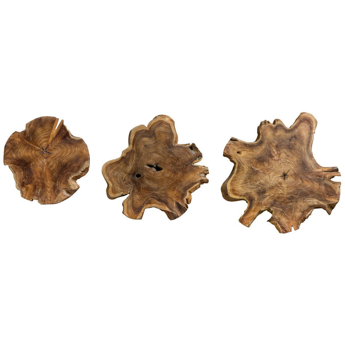 Uttermost Kalani Teak Wall Art, 3-Piece Set