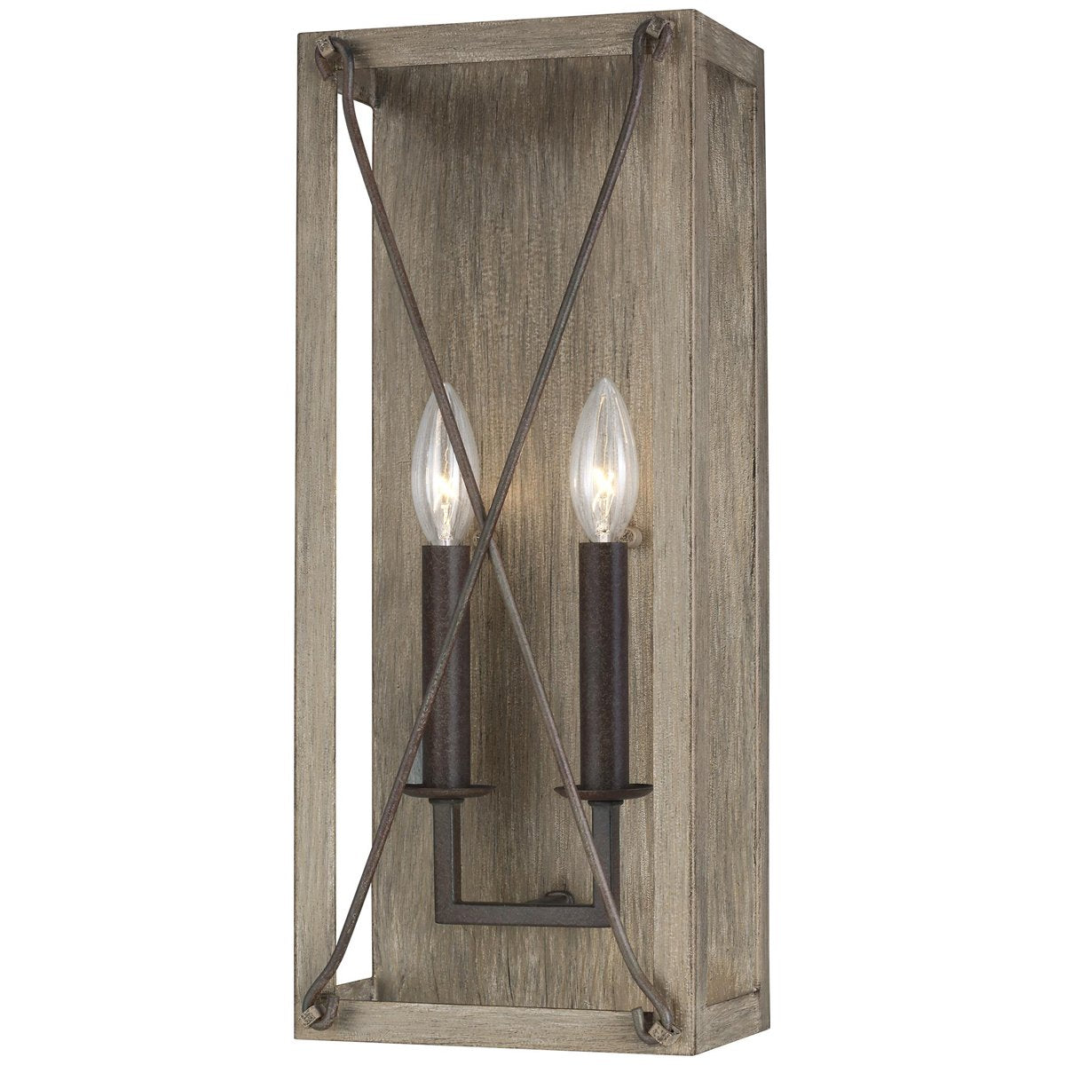 Sea Gull Lighting Thornwood 2-Light Wall/Bath Sconce - 3.5W