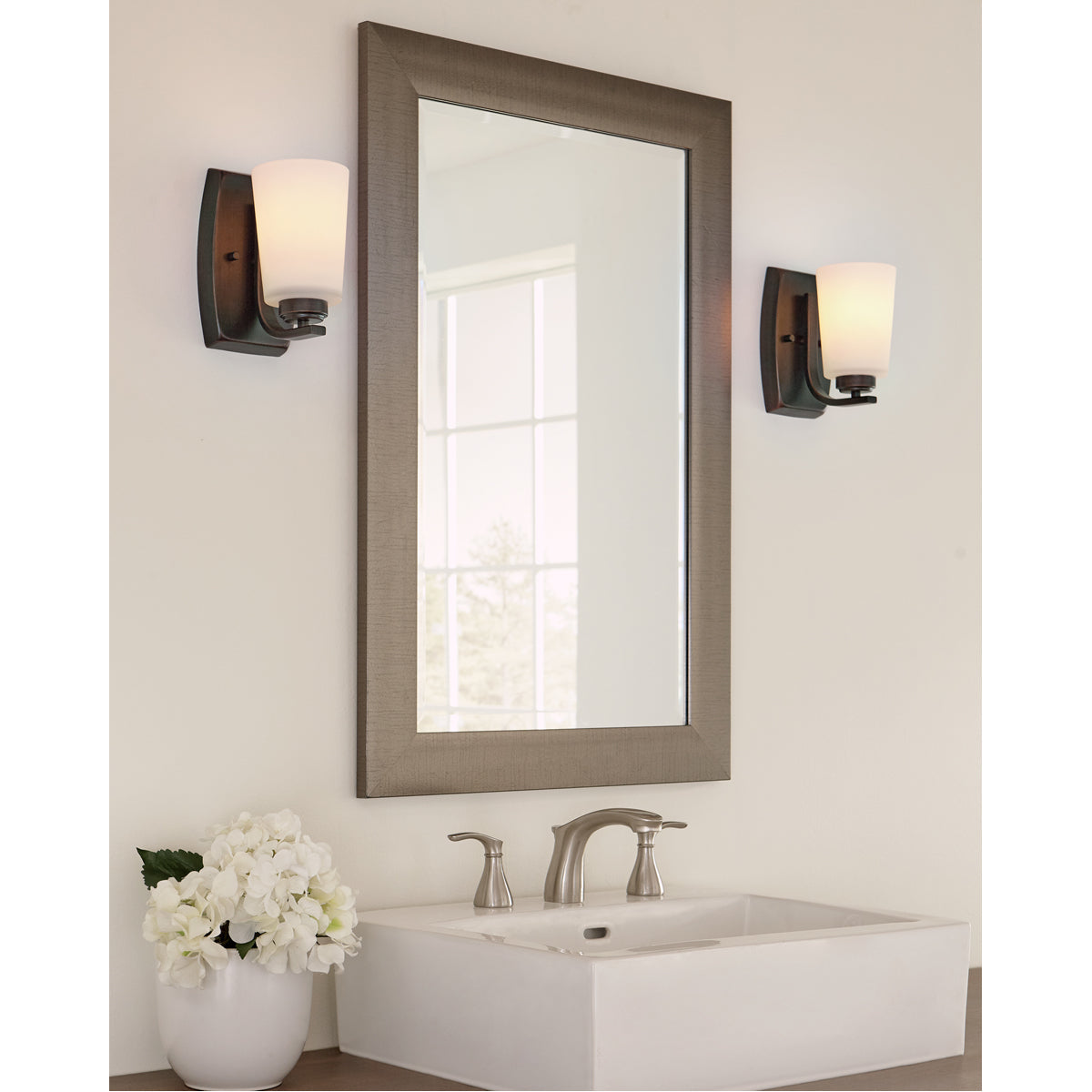 Sea Gull Lighting Franport 1-Light Wall/Bath Sconce with Bulb