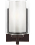 Sea Gull Lighting Elmwood Park 1-Light Wall/Bath Sconce without Bulb