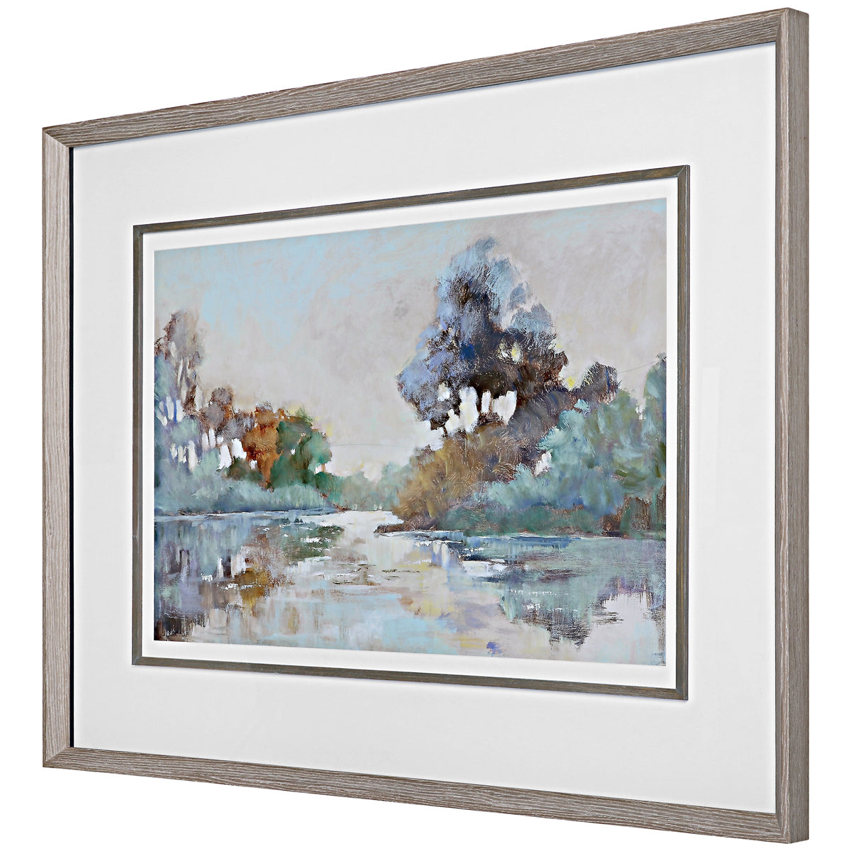 Uttermost Morning Lake Watercolor Framed Print