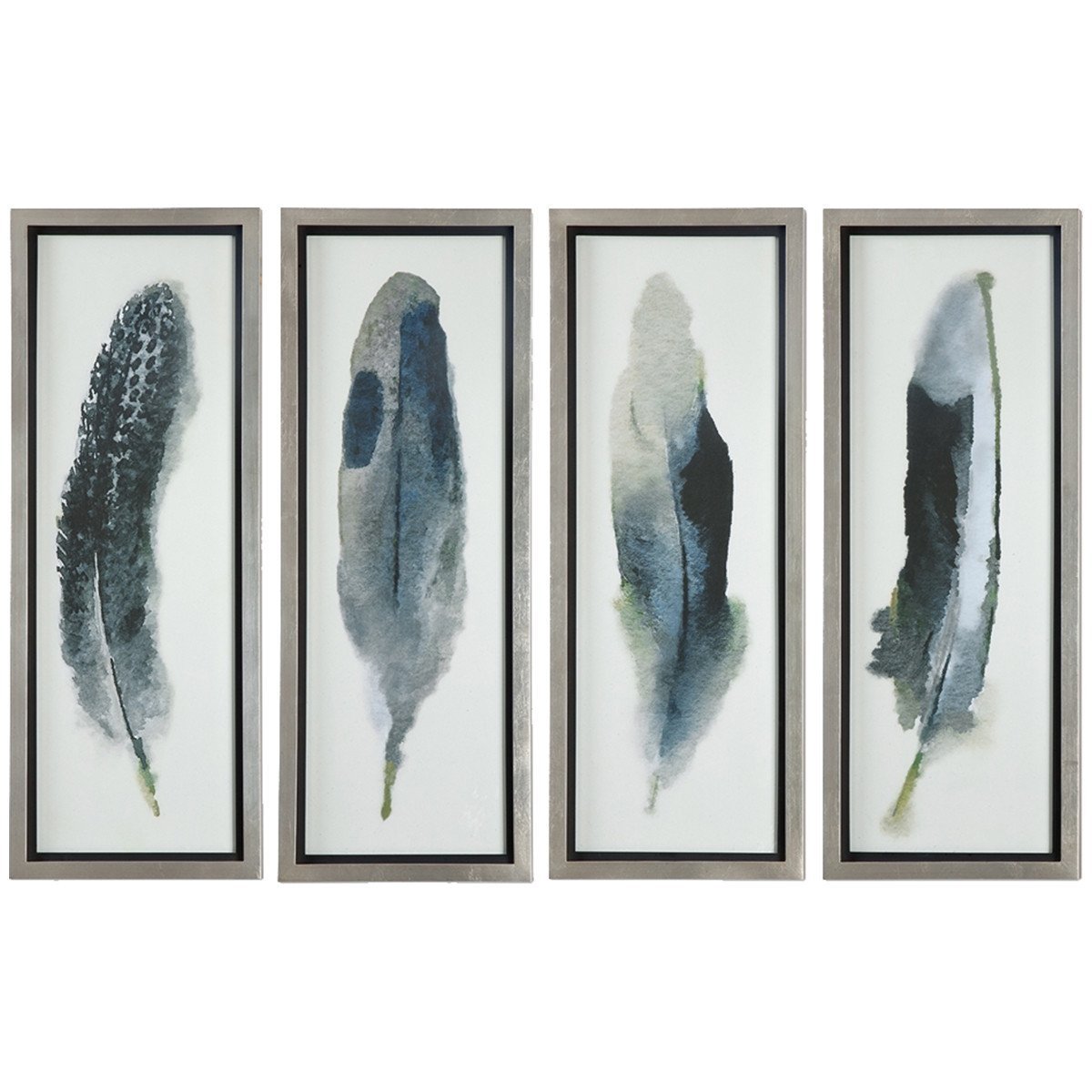 Uttermost Feathered Beauty Prints, S/4