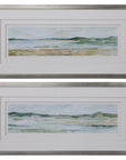 Uttermost Panoramic Seascape Framed Prints, Set of 2