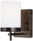 Sea Gull Lighting Zire 1-Light Wall/Bath Sconce with Bulb