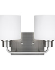 Sea Gull Lighting Canfield 2-Light Wall/Bath Light