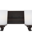 Sea Gull Lighting Kemal 2-Light Wall/Bath Sconce with Bulb