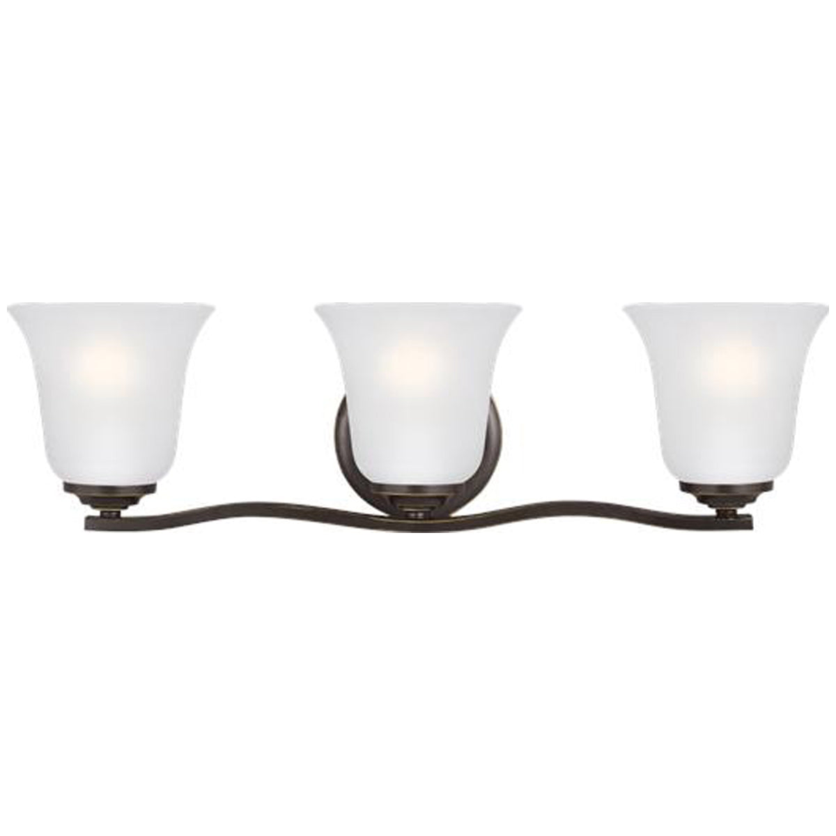 Sea Gull Lighting Emmons 3-Light Wall/Bath Sconce without Bulb