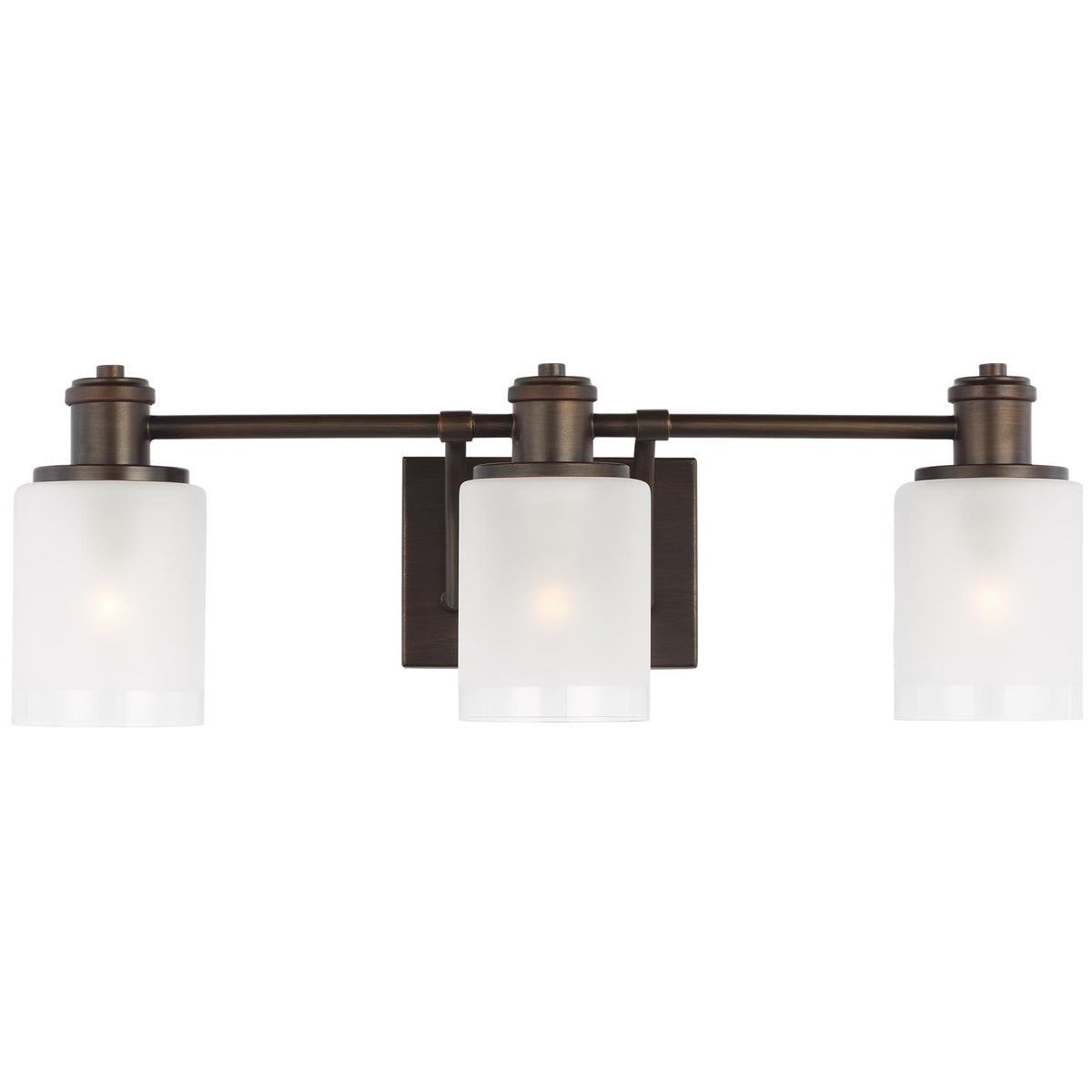 Sea Gull Lighting Norwood 3-Light Wall/Bath Sconce with Bulb