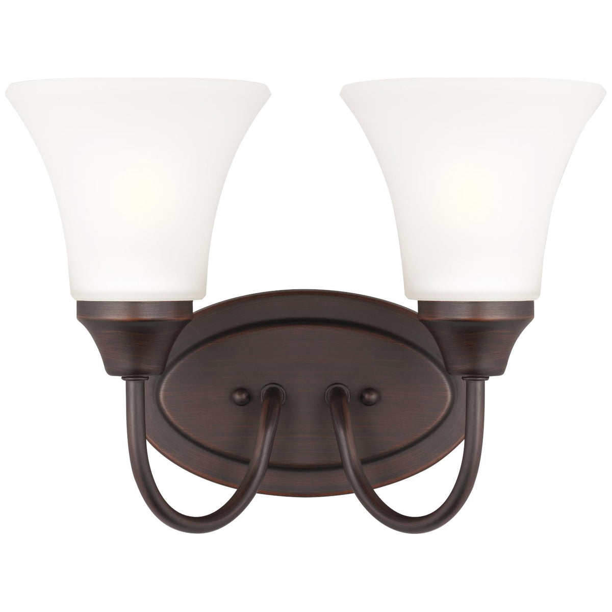 Sea Gull Lighting Holman 2-Light Wall/Bath Sconce with Bulb