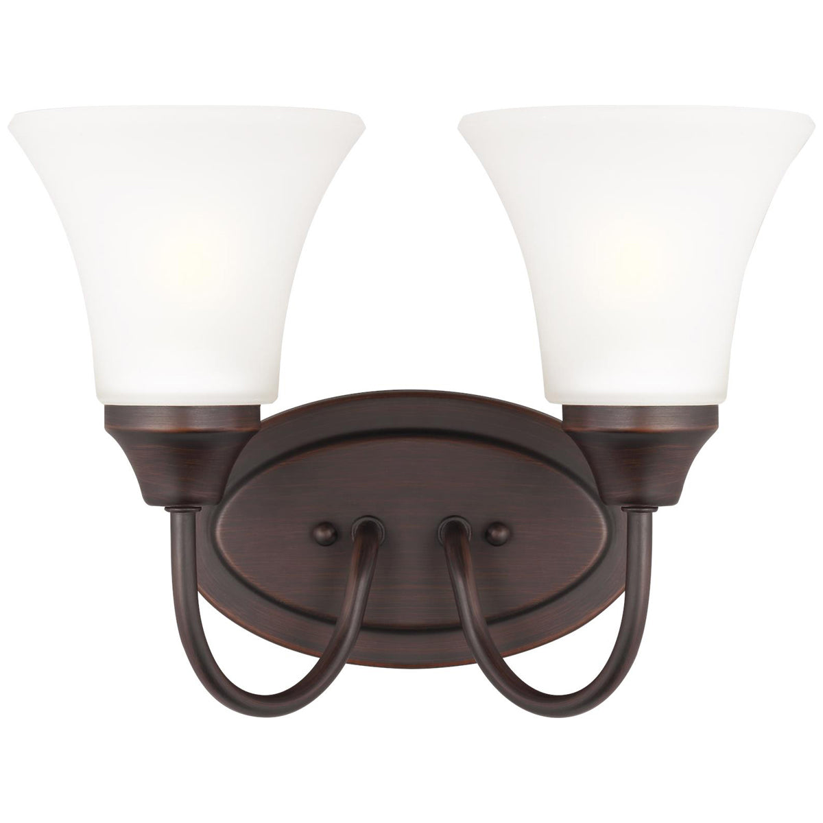 Sea Gull Lighting Holman 2-Light Wall/Bath Sconce with Bulb