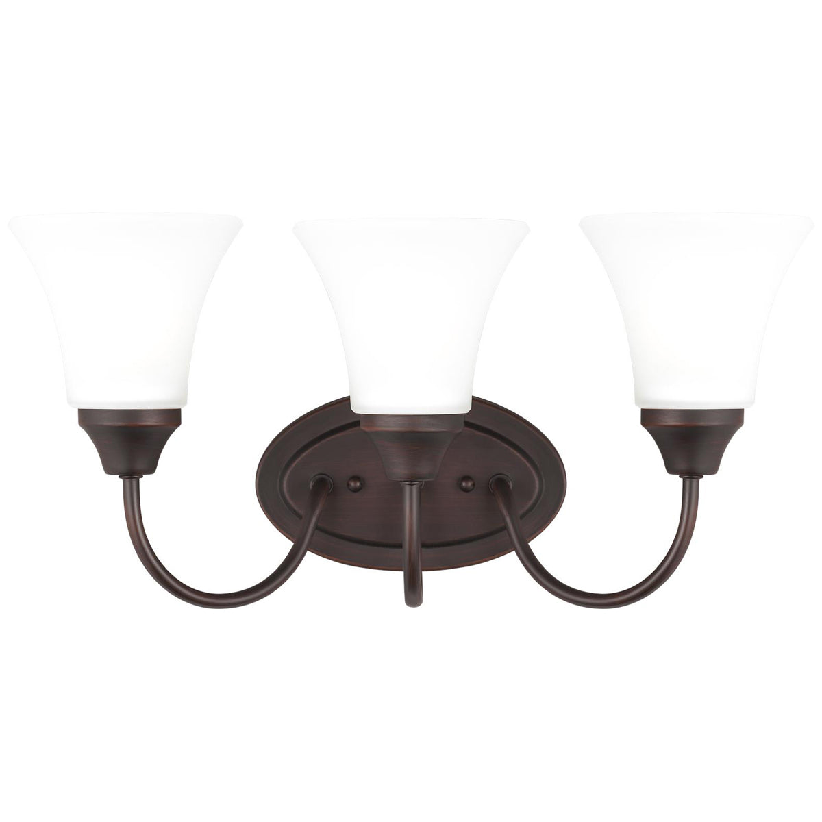 Sea Gull Lighting Holman 3-Light Wall/Bath Sconce without Bulb